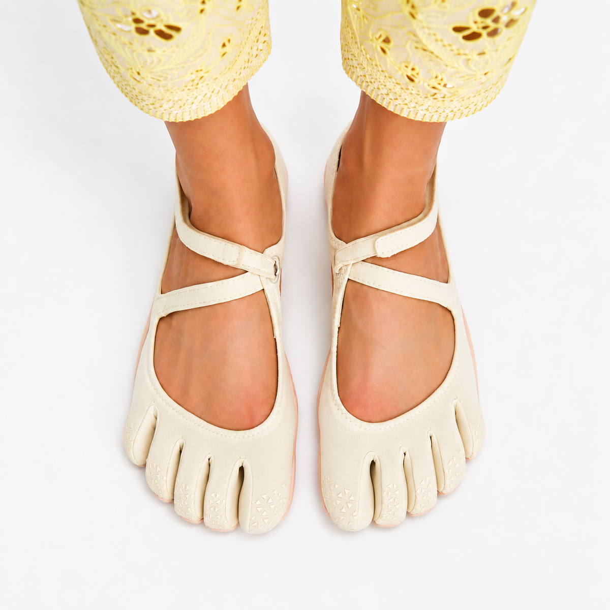 Classic FiveFingers Ballet Flats, Split Toe Design,Breathable Barefoot Comfort