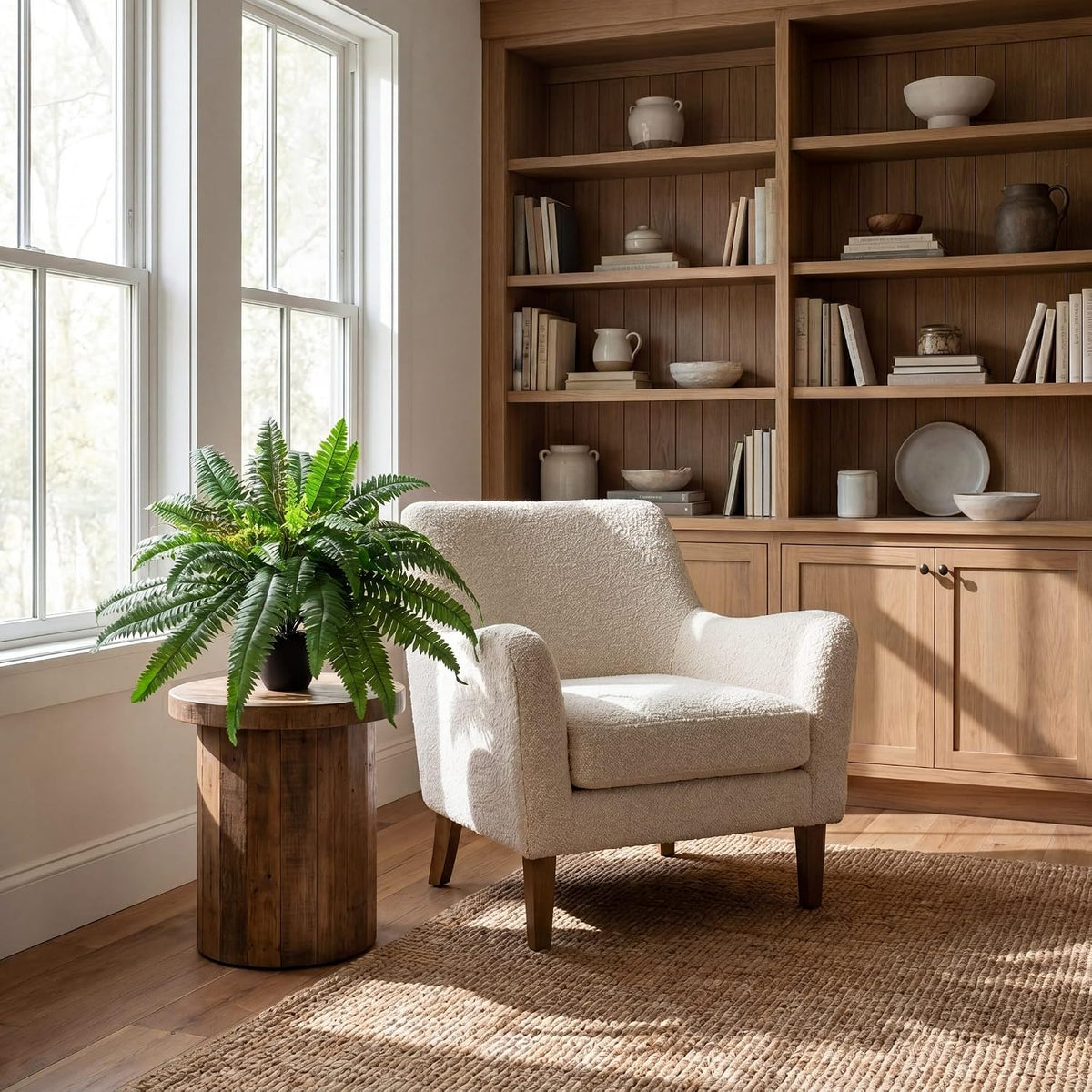 ForgeNest Supply 25.2" Faux Boston Fern