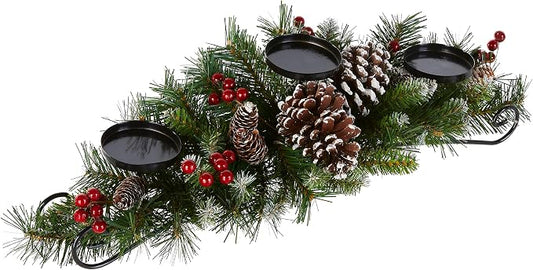 30in Unlit Frosted Berry Christmas Centerpiece