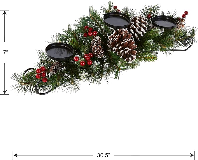 30in Unlit Frosted Berry Christmas Centerpiece