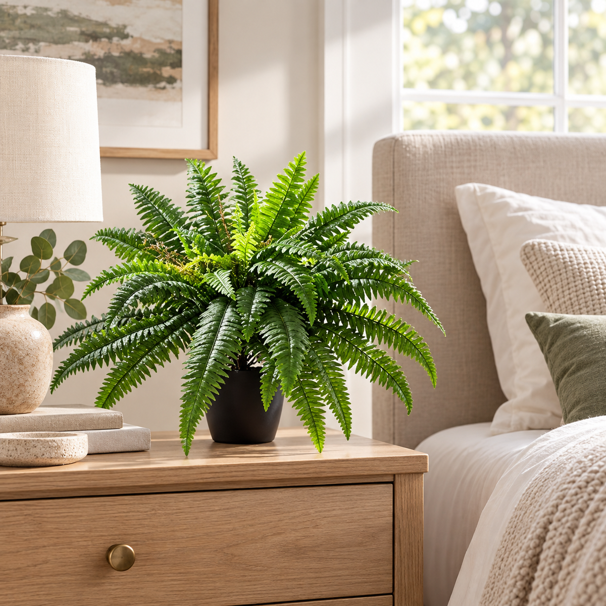 ForgeNest Supply 25.2" Faux Boston Fern
