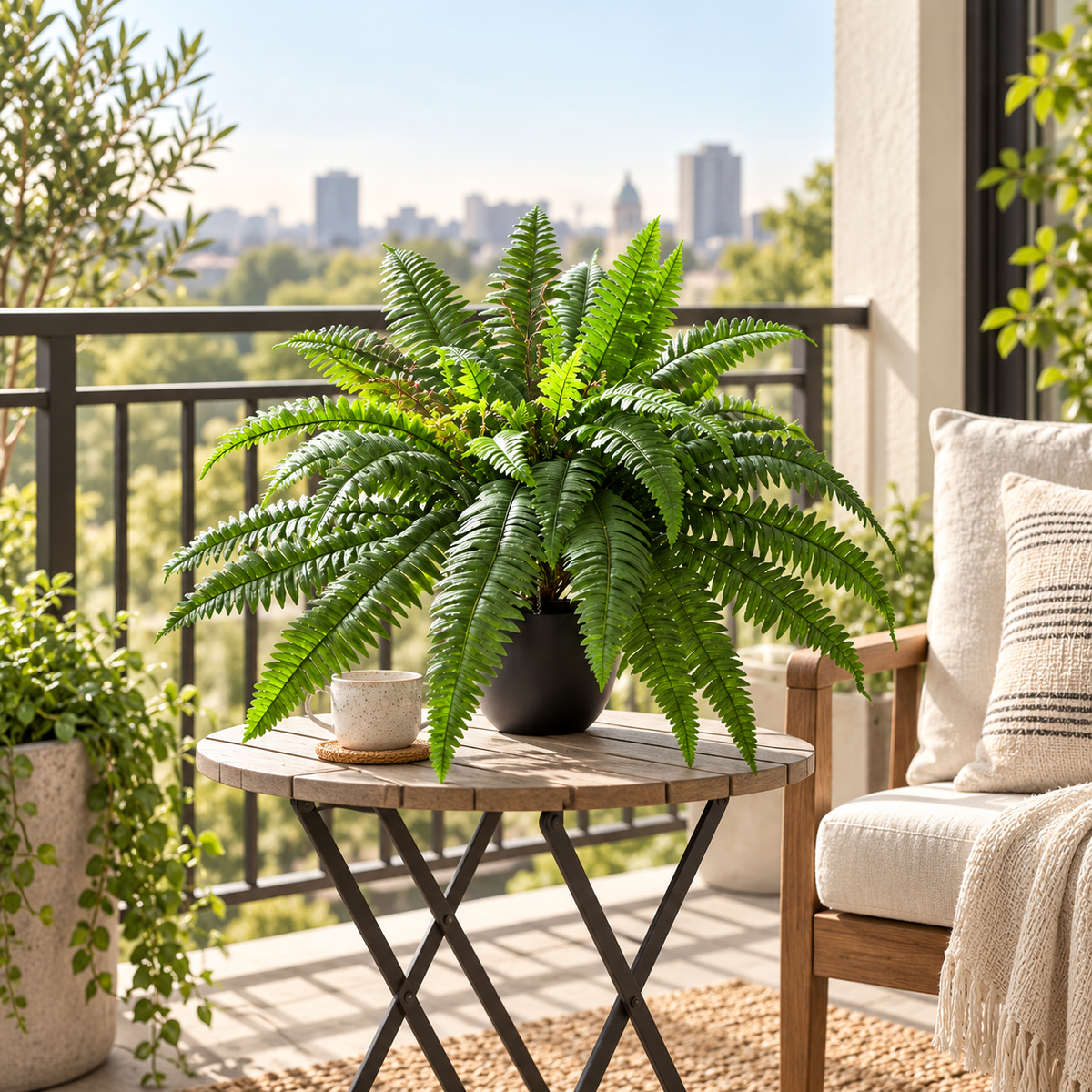 ForgeNest Supply 25.2" Faux Boston Fern