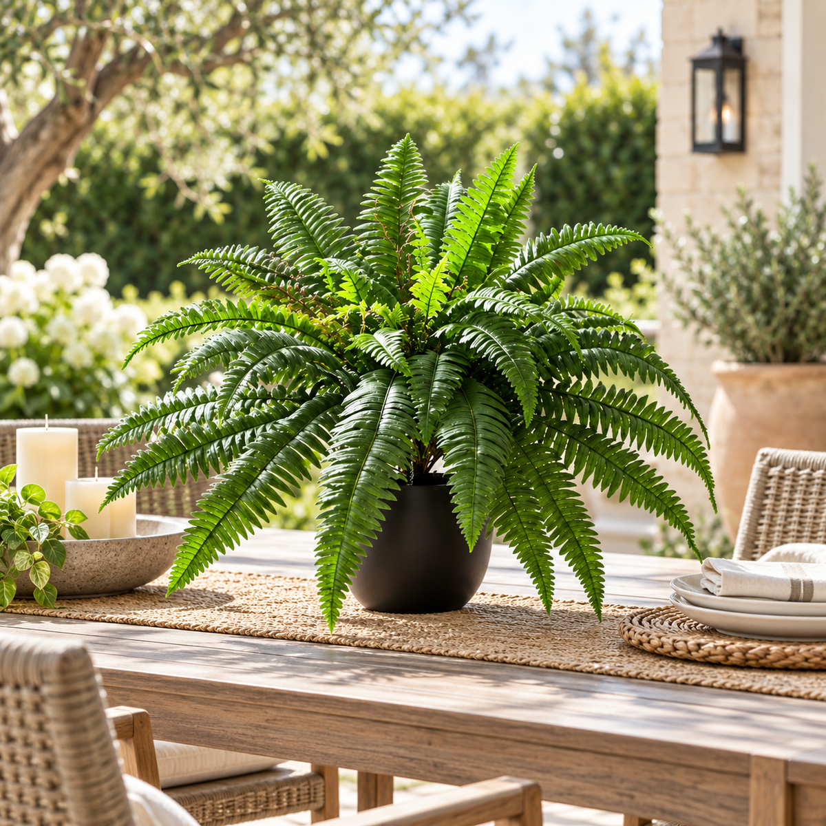 ForgeNest Supply 25.2" Faux Boston Fern