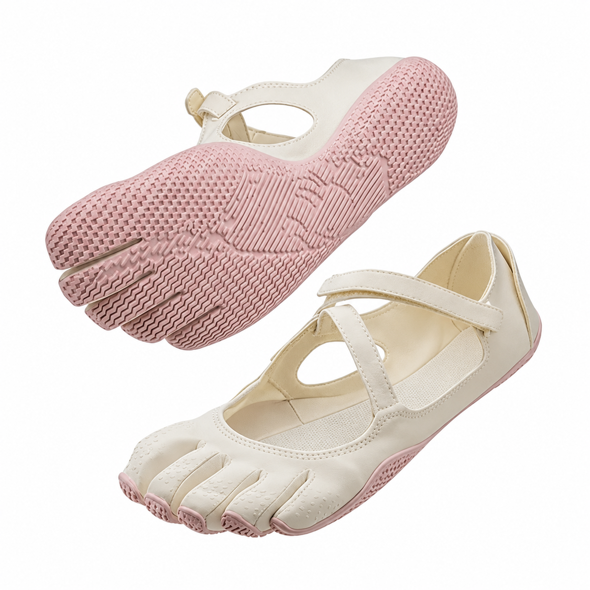 Classic FiveFingers Ballet Flats, Split Toe Design,Breathable Barefoot Comfort