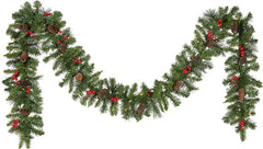 9ft Pre-Lit Crestwood Spruce Christmas Garland